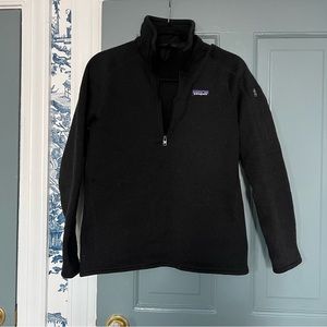Patagonia Better Sweater Quarter-Zip Pullover Black Size Small